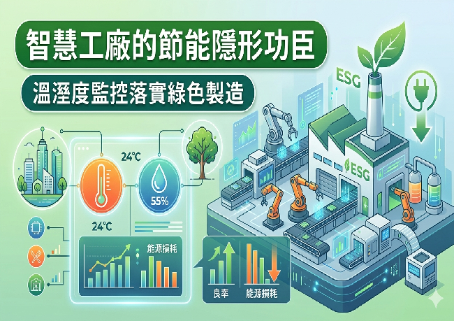 智慧工廠的節能隱形功臣：溫溼度監控如何落實綠色製造？